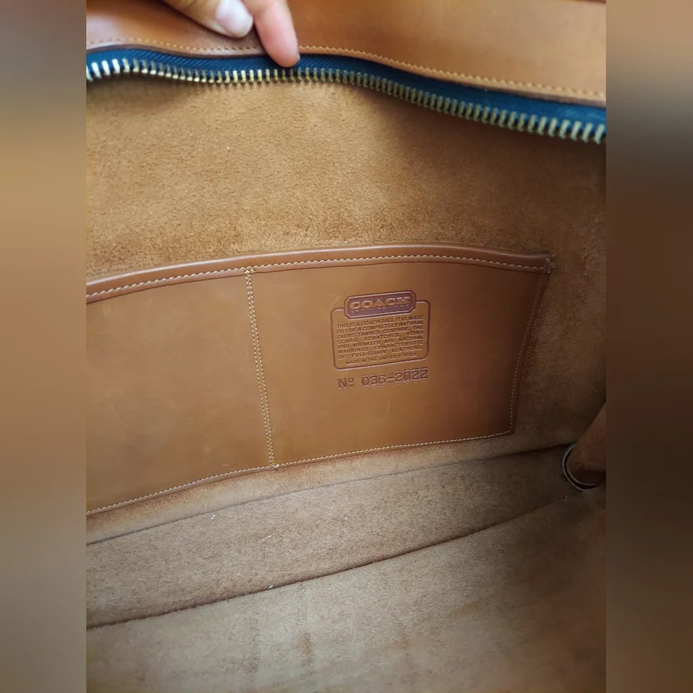 Vintage Coach British Tan Embassy Briefcase 5090🤎🧡 - Picture 15 of 16